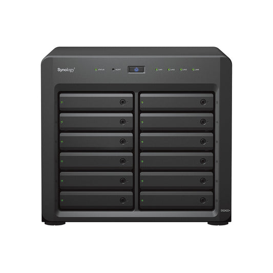 Synology DiskStation DS2422+ Desktop NAS with 12 x 12TB HAT5300 Drives | 12-bay, HDD & SSD, Ryzen Embedded CPU, 4 GB GB RAM, 4 x LAN Ports