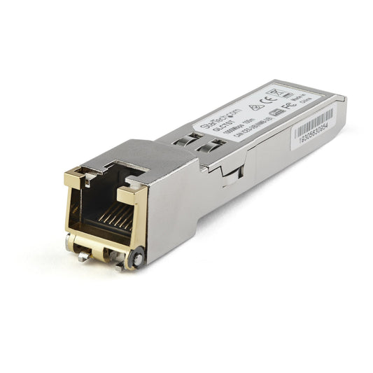 StarTech Juniper SFP-1GE-T Compatible SFP Module - 1000BASE-T - SFP to RJ45 Cat6/Cat5e - 1GE Gigabit Ethernet SFP - RJ-45 100m