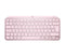 Logitech MX Keys Mini Keyboard | Wireless, QWERTY, Pink, Backlit