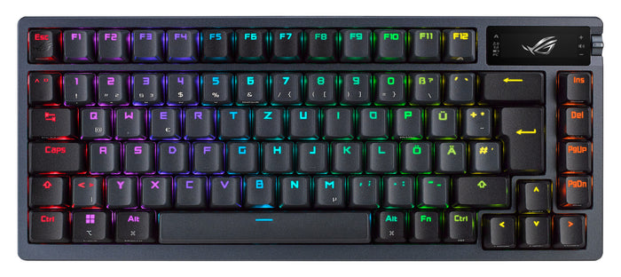 ASUS ROG Azoth Mechanical Gaming Keyboard | Wired & Wireless, QWERTY, 75%, Black, Backlit