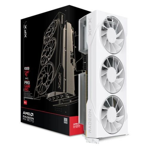 XFX Radeon RX 9070 16 GB GDDR6 Overclocked Graphics Card | PCIe 5.0 | 3 x DP and 1 x HDMI | Active Cooling