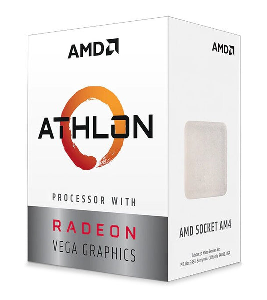 AMD Athlon 3000G 2 Core Processor | AM4 3.5GHz 4MB Cache | Cooler Included | Radeon Vega 3