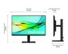 Samsung ViewFinity LS24D600UAU 24" Quad HD Monitor | 2560 x 1440 100Hz HDMI DP
