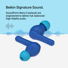 Belkin SoundForm Nano 2 Headphones Wireless In-ear Calls/Music Micro-USB Bluetooth Blue