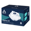 ARCTIC Alpine 23 CPU Cooler | 90mm 2000 RPM PWM Fluid Dynamic Bearing (FDB) Low Profile AMD Compatible Aluminium