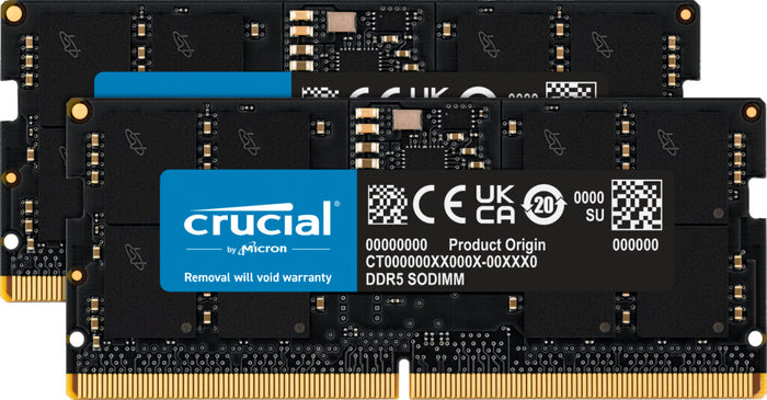 Crucial CT2K16G48C40S5 32 GB (2x16 GB) DDR5 4800 MHz Memory Kit | CL40