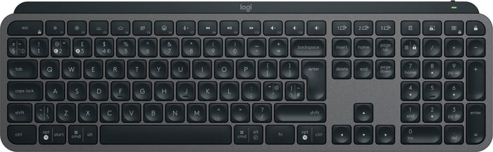 Logitech MX Keys S Keyboard | Wireless, QWERTY, Graphite, Backlit