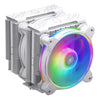 Cooler Master 622 Halo White CPU Cooler | 120mm 2050 RPM 51.88 CFM PWM RGB Rifle bearing White