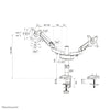 Neomounts by Newstar monitor desk mount