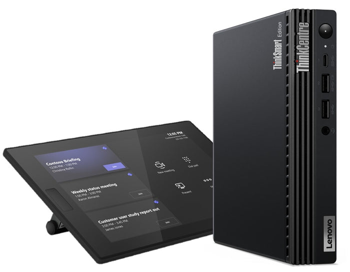 Lenovo ThinkSmart Tiny Kit Intel® Core™ i3 i3-13100T 16 GB DDR4-SDRAM 256 GB SSD Windows 11 IoT Enterprise Mini PC Black
