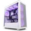 NZXT H7 Flow RGB ARGB Midi Tower PC Case White | Liquid Cooling Support