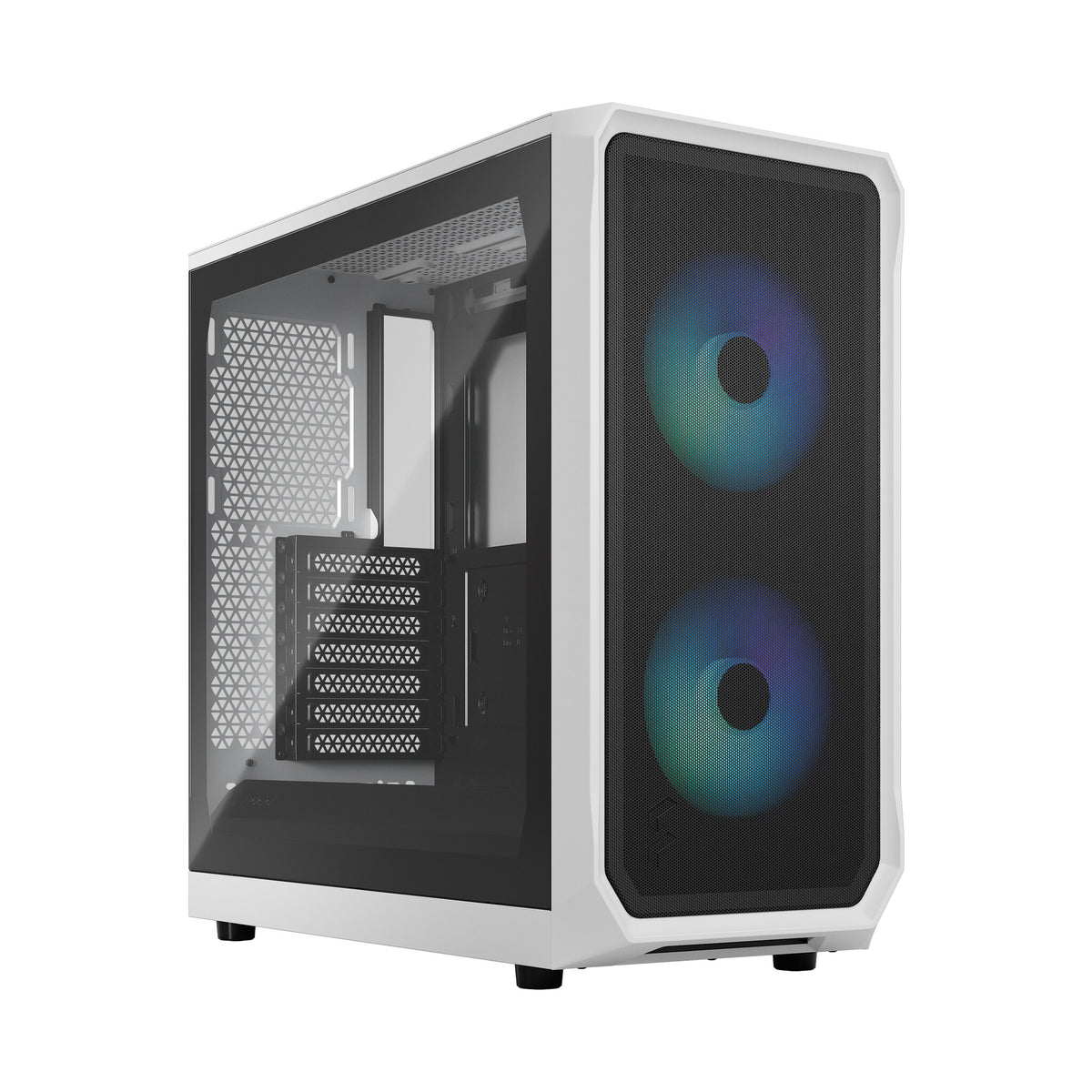 Fractal Design Focus 2 RGB PC Case White | Liquid Cooling Support