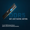 Crucial CT8G56C46U5 8 GB (1x8 GB) DDR5 5600 MHz Memory Kit | CL46, XMP