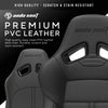Anda Seat Dark Demon Dragon PC gaming chair Upholstered padded seat Black
