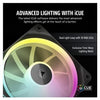 Corsair iCUE Link LX120 Case Fan | 120mm 2400 RPM 69.9 CFM RGB Magnetic levitation bearing Black
