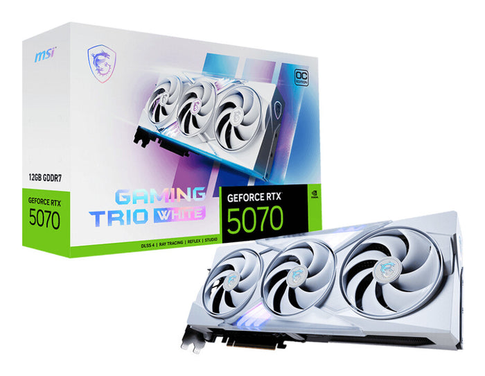 MSI GeForce RTX 5070 12 GB GDDR7 Overclocked Graphics Card | PCIe 5.0 | 3 x DP and 1 x HDMI | Active Cooling