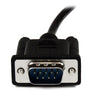 StarTech 1m Black DB9 RS232 Serial Null Modem Cable F/M