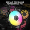 Corsair RS120 ARGB Case Fan | 120mm 2100 RPM 72.8 CFM PWM RGB Black