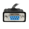 StarTech 1m Black DB9 RS232 Serial Null Modem Cable F/F