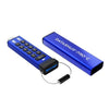 iStorage datAshur PRO+C 512GB | Secure USB Type-C Memory Stick | FIPS 140-3 Level 3 pending | PIN protected | Type C-A adapter included.