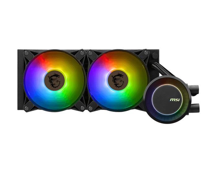 MSI MAG CORELIQUID E240 AIO Liquid Cooler | 240mm 3000 RPM 75.04 CFM PWM RGB Black