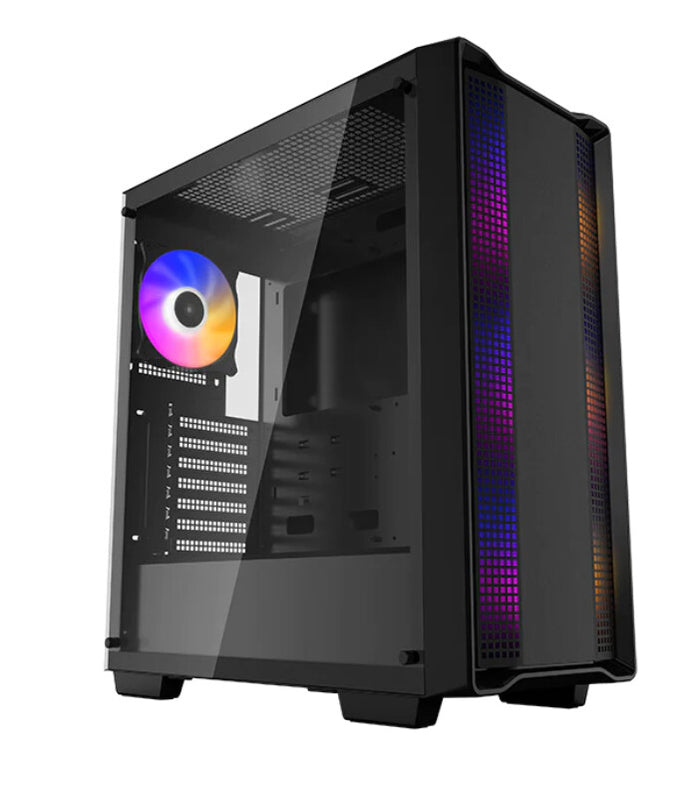 DeepCool CC560 ARGB Midi Tower PC Case Black | Liquid Cooling Support