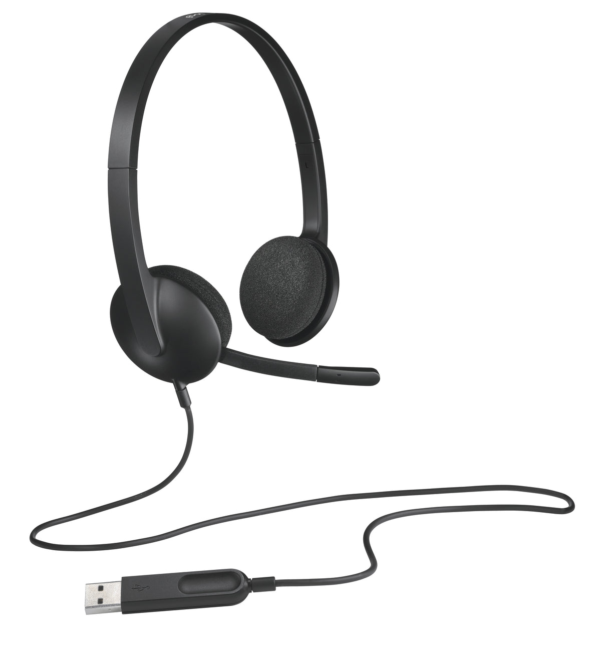 Logitech H340 Headset Wired Head-band Office/Call center USB Type-A Black