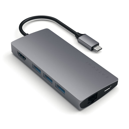 Satechi Multi-Port Adapter V2 Dock st. USB 3.2 Gen 1 (3.1 Gen 1) Type-C 10000 Mbit/s Grey