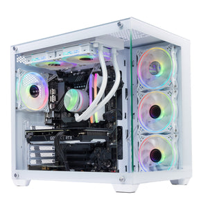 GTR Gaming PC | Intel Core i9-14900KF | RTX 5080 16GB | 32GB DDR5 5600MHz | 2TB NVMe SSD | 1000W Gold PSU | Wi-Fi | AIO Cooler | ARGB White Case | Windows 11