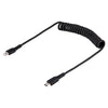 StarTech.com 20in / 50cm USB C to Lightning Cable, MFi Certified, Coiled iPhone Charger Cable, Black, Durable TPE Jacket Aramid Fiber, Heavy Duty Coil Lightning Cable