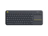 Logitech K400 Plus Tv Keyboard | Wireless, QWERTY, Black