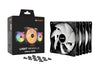 be quiet! LIGHT WINGS LX 120mm PWM 3-Pack Black Case Fan | 120mm 1600 RPM 51.5 CFM PWM RGB Rifle bearing Black