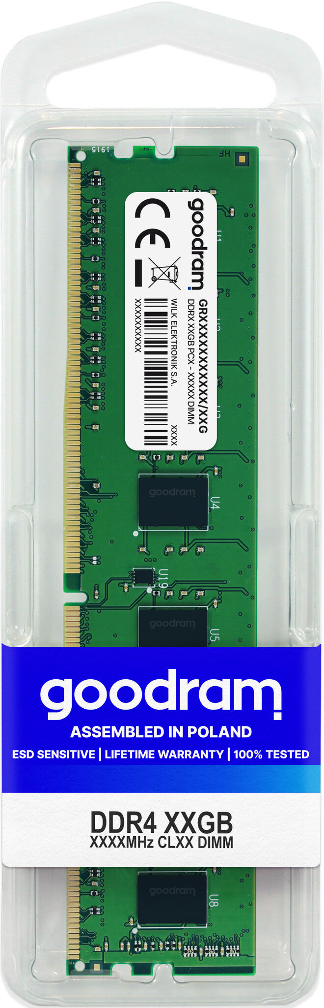 Goodram GR2666D464L19/16G 16 GB (1x16 GB) DDR4 2666 MHz Memory Kit | CL19