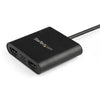 StarTech.com USB 3.0 to Dual HDMI Adapter - 1x 4K 30Hz & 1x 1080p - External Video & Graphics Card - USB Type-A to HDMI Dual Monitor Display Adapter - Supports Windows Only - Black