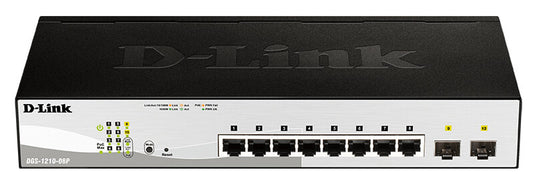 D-Link DGS-1210-08P network switch Managed L2 Gigabit Ethernet (10/100/1000) Power over Ethernet (PoE) Black