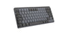 Logitech MX Mini Mechanical Mechanical Keyboard | Wireless, QWERTY, Graphite, Backlit