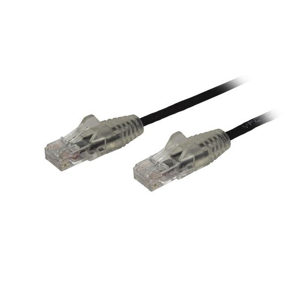 StarTech 2.5 m CAT6 Cable - Slim - Snagless RJ45 Connectors - Black