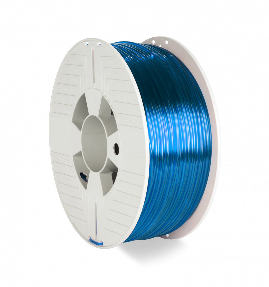 Verbatim 55064 3D printing material Polyethylene Terephthalate Glycol (PETG) Blue, Transparent 1 kg