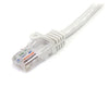 StarTech.com Cat5e Patch Cable with Snagless RJ45 Connectors - 2m, White