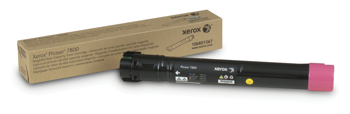 Xerox Genuine Phaser 7800 Magenta Toner Cartridge (17,200 pages) - 106R01567