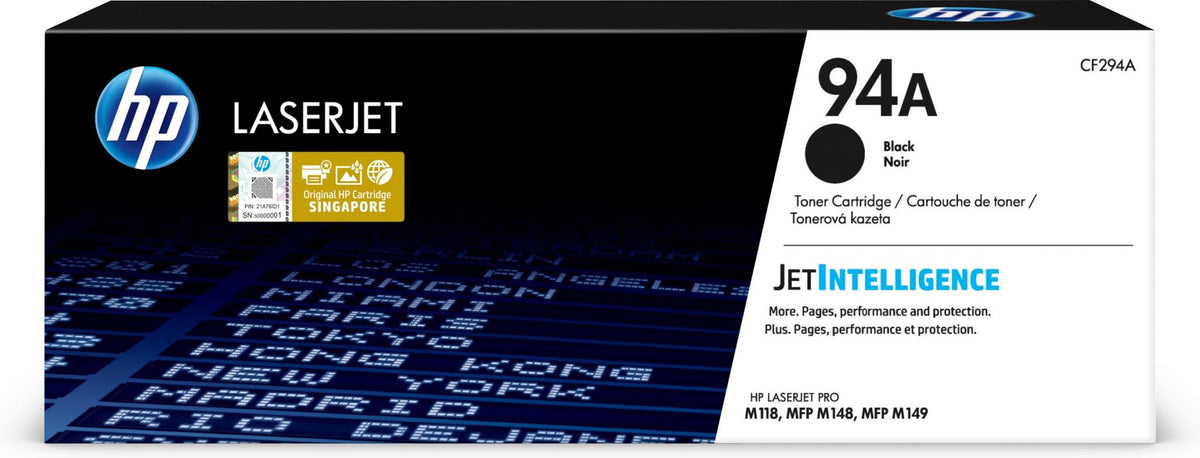HP 94A Black Original LaserJet Toner Cartridge