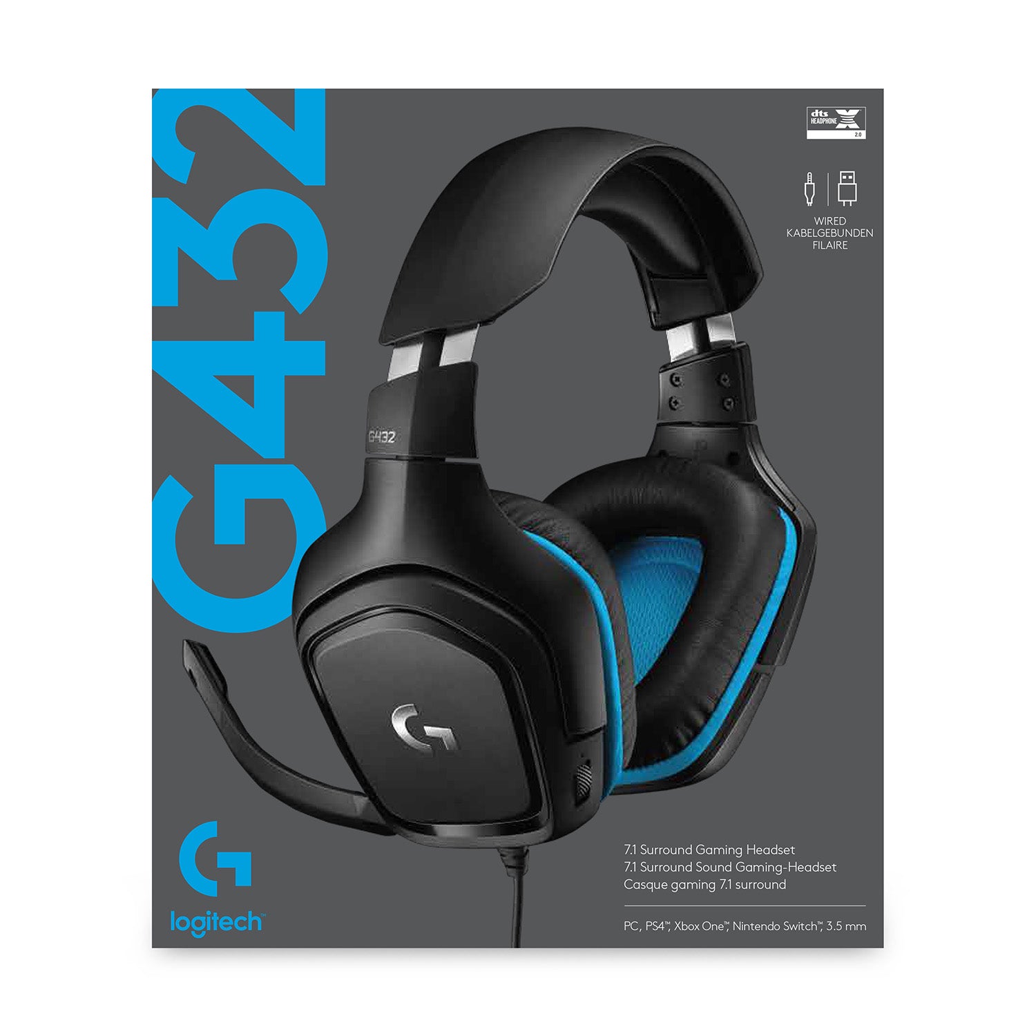 Logitech G G432 7.1 Surround Sound Wired Gaming Headset – Gotraka