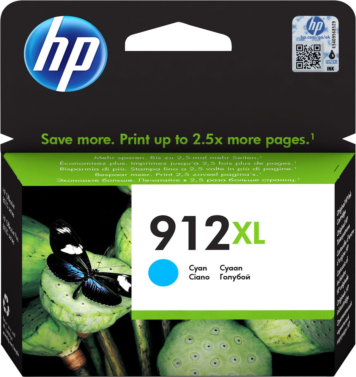 HP 912XL High Yield Cyan Original Ink Cartridge
