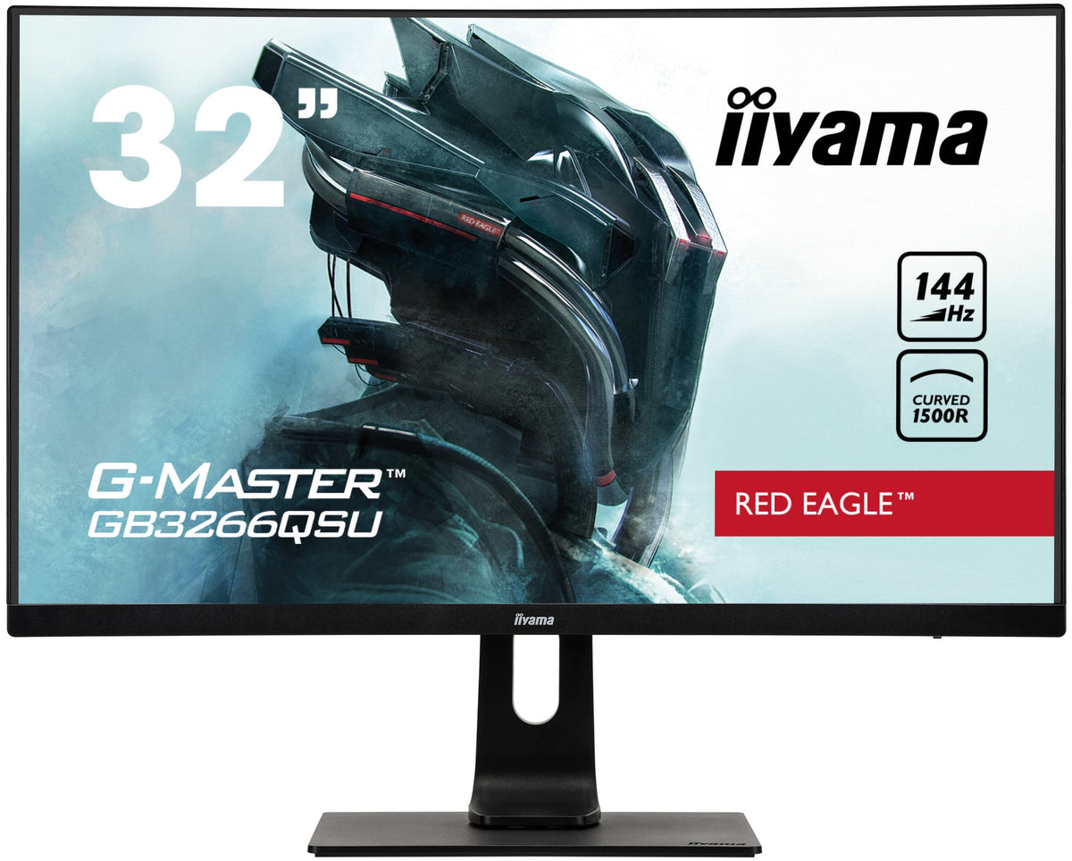 iiyama G-MASTER GB3266QSU-B1 LED display 80 cm (31.5") 2560 x 1440 pixels Quad HD Black