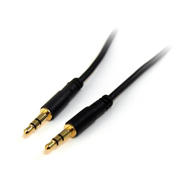 StarTech.com 1 ft Slim 3.5mm Stereo Audio Cable - M/M