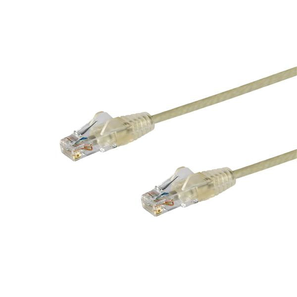 StarTech 2.5 m CAT6 Cable - Slim - Snagless RJ45 Connectors - Grey