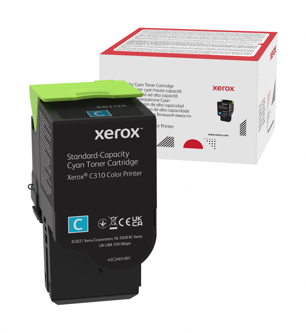 Xerox Genuine C310 / C315 Cyan Standard Capacity Toner Cartridge (2,000 pages) - 006R04357