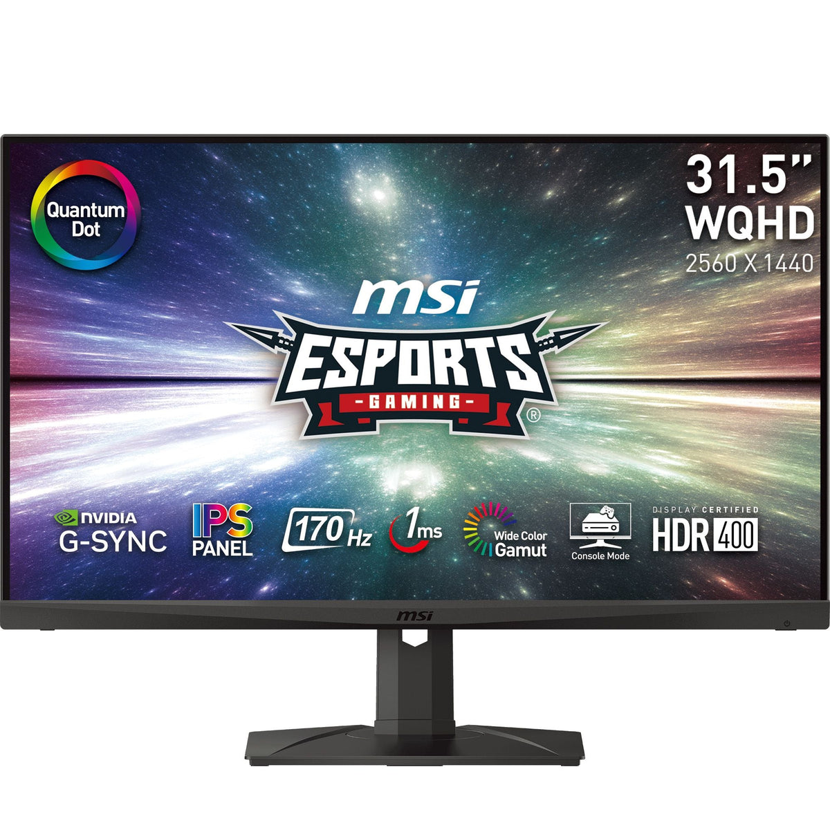 MSI MAG321QR QD computer monitor 80 cm (31.5") 2560 x 1440 pixels Wide Quad HD Black