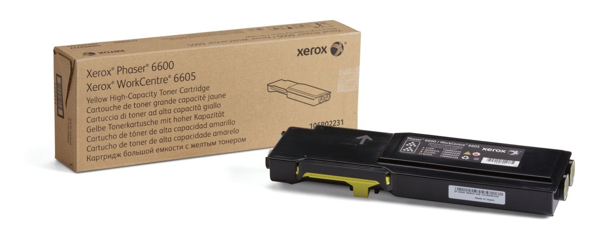 Xerox Genuine Phaser 6600 / WorkCentre 6605 Yellow Toner Cartridge - 106R02231