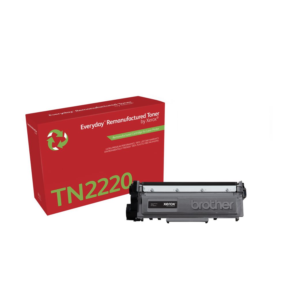 Everyday Remanufactured Toner replaces Brother TN2220, High Capacity